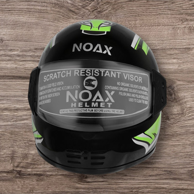 NOAX HELMET KING FULL FACE & ISI MARKED FOR UNISEX ((SL-503 Motorbike Helmet(Green)