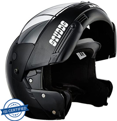 STUDDS NINJA PASTEL PLAIN FULL FACE -XL Motorsports Helmet(Black)
