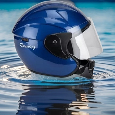 aquabeast Nano Motorsports Helmet (Blue) Motorbike Helmet(Blue&Black)