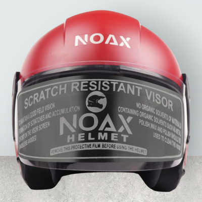 NOAX unisex safty helmet for riders_28-408 Motorbike Helmet(Red)