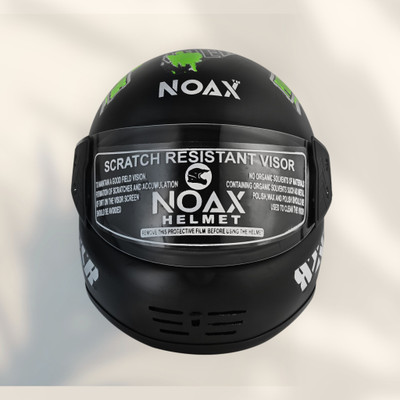 NOAX ISI MARKED unisex full face good hard quality helmet-Green407 Motorbike Helmet(Green)
