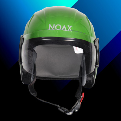 Font unisex open face helmet for safty291-AAA Motorbike Helmet(Light Green)