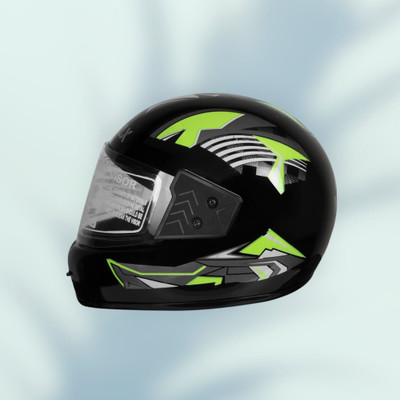 NOAX unisex full face good hard quality helmet-Green382 Motorbike Helmet(Green)