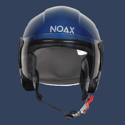 NOAX open helmetfor bike1144 Motorbike Helmet(Blue)