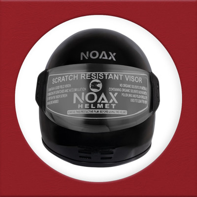 NOAX young men helmet for ridinggg motorbike-Black6 Motorbike Helmet(Black)