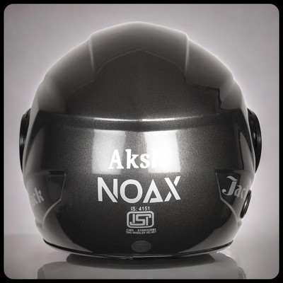 NOAX SOLID BRANDED & ISI MARKED HELMET FOR UNISEX SAFE RIDE(SLFK-121 Motorbike Helmet(Black)