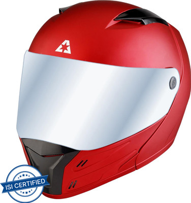 Aaron Amaze Motorbike Helmet(Mat Red)