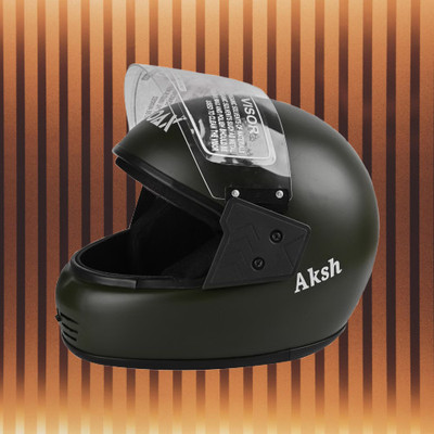 NOAX unisex full face good quality helmet @5 Motorbike Helmet(Grey)