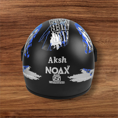 NOAX BRANDED ISI MARKED HELMET FOR UNISEX GENDER KEEP SAFE RIDING (SLFK-1226 Motorbike Helmet(Blue)