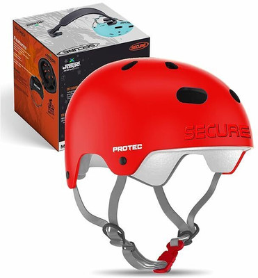 Jaspo Protec Secure For all age groups - Skating, Skateboarding and Cycling Helmet(Red)