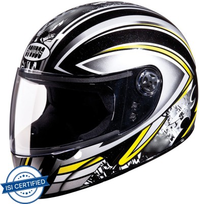 STUDDS Chrome D1 Motorbike Helmet(Black N4)