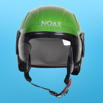 NOAX unisex open face helmet for safty673 Motorbike Helmet(Light Green)