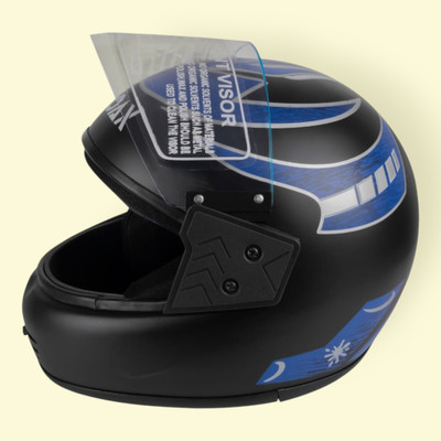 NOAX HELMET KING FULL FACE & ISI MARKED FOR UNISEX ((SL-385 Motorbike Helmet(Blue)