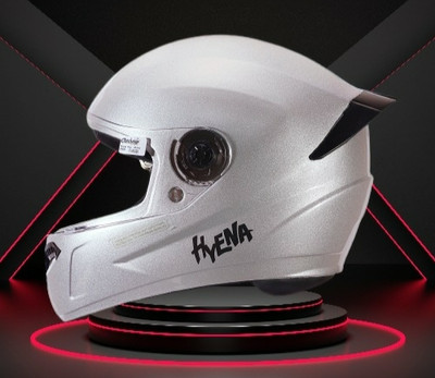 OZONE ONS_Premium Quality_Helmet_GV_@A@_72 Motorbike Helmet(SILVER WHITE)