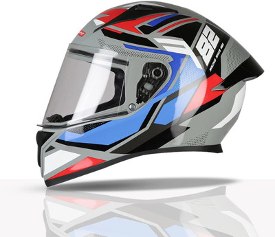 TVS Racing Titan Series Motorbike Helmet(Red & Blue)
