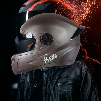 OZONE Full Face_Unique Design Helmet_Premium Class_@V@20 Motorbike Helmet(Brown)