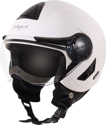 VEGA Verve Motorbike Helmet(White)