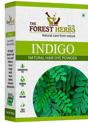 The Forest Herbs Natural Care From Nature Indigo Powder 200g | Natural Hair Colour With No Artificial Colour & Additives(200 g)
