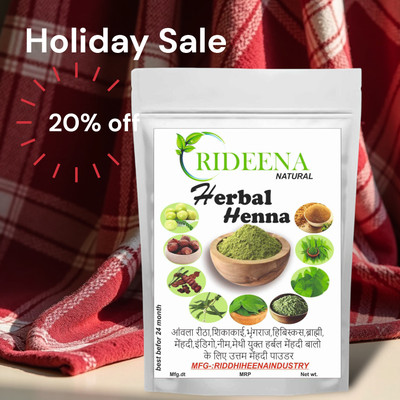 Rideena Organic and Best Herbal Henna Mehandi Powder For Hair Colour(1400 g)