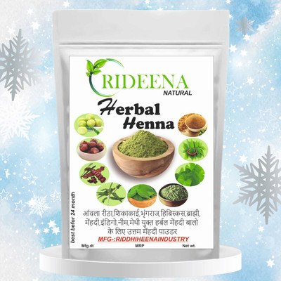 Rideena Natural and Best Herbal Henna Mehandi Powder For Hair Colour(500 g)