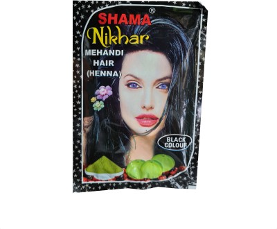 Shama Nikhar Mehandi Henna Hair - Black Colour (45gm)(45 g)