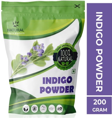 Natural health Products Indigo Powder (Indigofera Tinctoria) For Hair Pure Neel Powder For Black Hair & Beard Dye/Color - Black(200 g)
