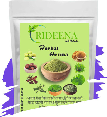 Rideena Pure and Natural Henna Powder For Hair pack & Colour(500 g)