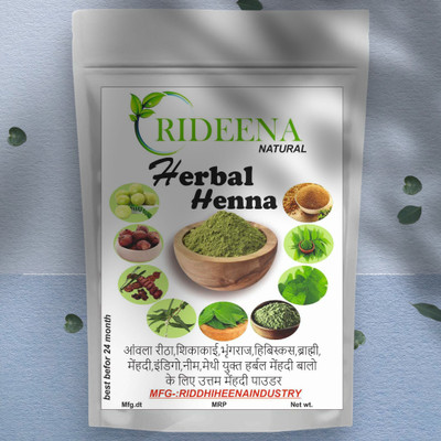 Rideena Pure & Organic Herbal Henna Mehandi Powder(1750 g)