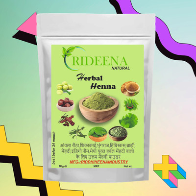 Rideena Natural and Organic Henna Powder For Hair Colour(1800 g)