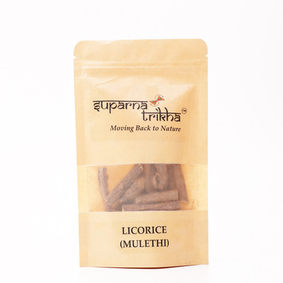 suparna trikha Mulethi Roots Pure Herb Roots For Skin Brightening, Hair Growth, Dandruff Relief(50 g)