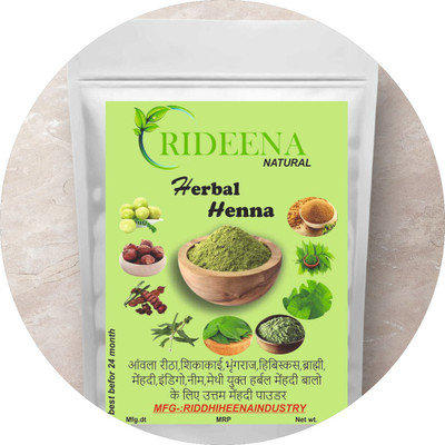 Rideena Natural & Organic Henna Powder For Hair pack & Colour(1000 g)