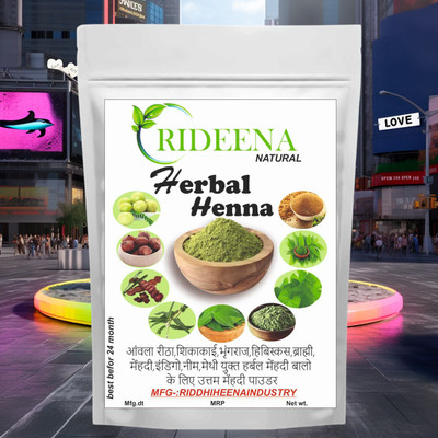 Rideena Pure & Natural Herbal Henna Mehandi Powder For Hair Colour(1000 g)