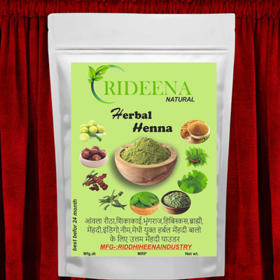 Rideena Pure & Organic Henna Powder For Hair pack & Colour(1750 g)