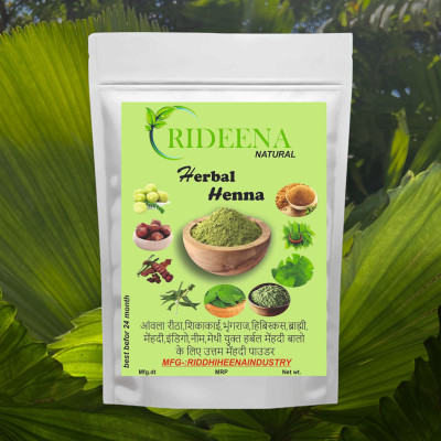 Rideena Best & Natural Henna Powder For Hair pack & Colour(1800 g)
