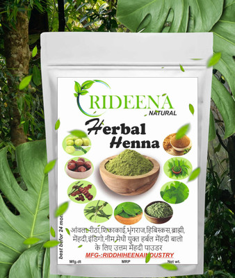 Rideena Natural and Organic Herbal Henna Mehandi Powder(1750 g)