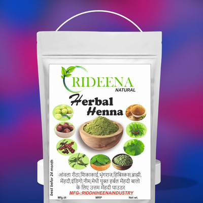 Rideena Pure & Best Herbal Henna Mehandi Powder For Hair Colour(1250 g)