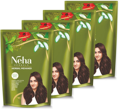 Neha Herbals Neha Herbal Mehandi - 55G (Pack of 4)(220 g)