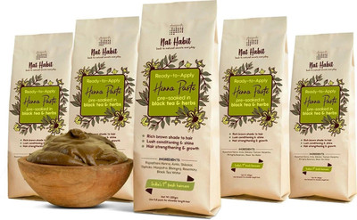 Nat Habit Ready-to-Apply Henna Paste for Hair | Hassle-free Replacement to Henna Powder(1100 g)