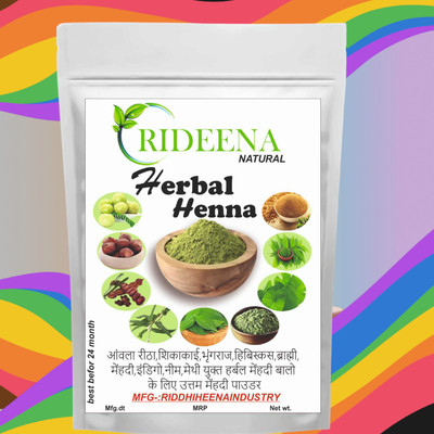 Rideena Organic and Natural Herbal Henna Mehandi Powder For Hair Colour(750 g)