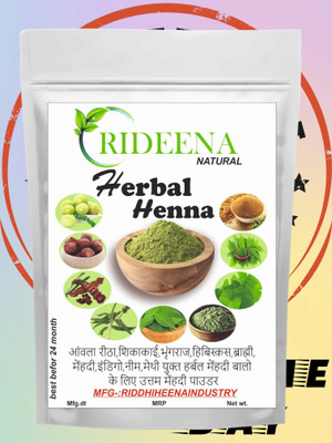 Rideena Organic and Natural Herbal Henna Mehandi Powder(1500 g)