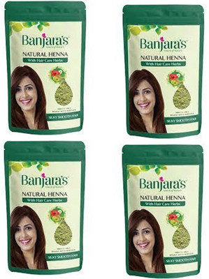 Banjaras Natural Henna Powder 400g (100g*4)(400 g)