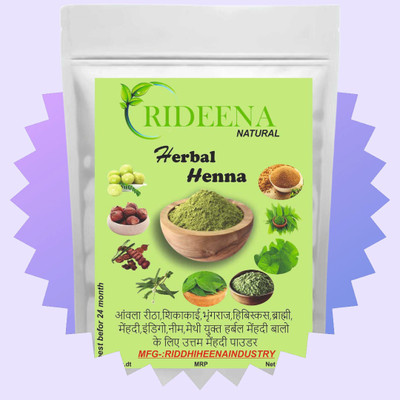 Rideena Natural and Pure Henna Powder For Hair pack & Colour(500 g)