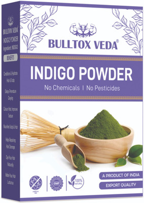 Bulltox Veda 100% Organic Indigo Powder For Hair Color & Hair Care(200 g)