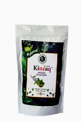 kinzaq Organic Indigo Leaves Powder for Black Hair & Beard Dye & Care Pack of 4 X100(400 g)