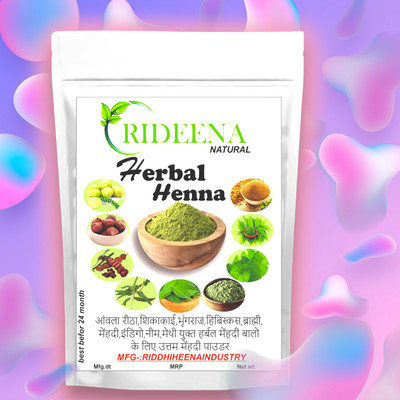 Rideena Organic & Best Herbal Henna Mehandi Powder For Hair Colour(1250 g)