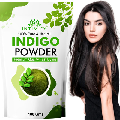 INTIMIFY Indigo Leaves Powder – 100g, For Hair Care, Scalp Health, Hair colour(100 g)