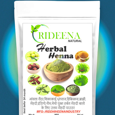 Rideena Organic and Pure Herbal Henna Mehandi Powder For Hair Colour(1400 g)