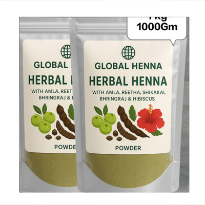 Beautoherb Natural Mehandi powder for hair Hair Pack(1000 g)