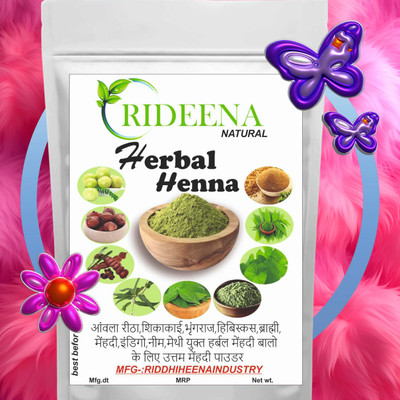 Rideena Organic and Best Herbal Henna Mehandi Powder For Hair Colour(800 g)