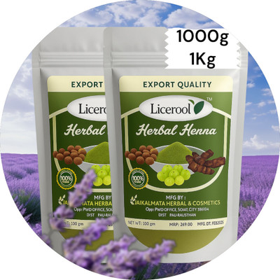 Licerool Henna for hair colour Natural colour(1000 g)